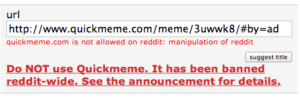 Reddit bans Quickmeme